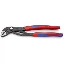 Клещи переставные KNIPEX KN-8702250SB COBRA®, 50 мм (2"), 250 мм, двухкомпонентные рукоятки